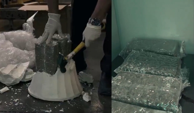 Customs Detects 2kg of Marijuana in Gypsum Decor Parcel